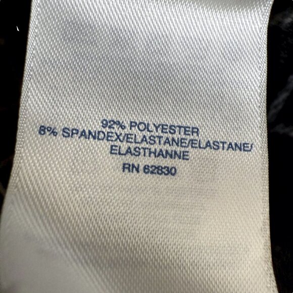 LANDS END Soft Fleece Pullover Plus Size 3X Black Check Velour Womens Top NWOT - Picture 7 of 7